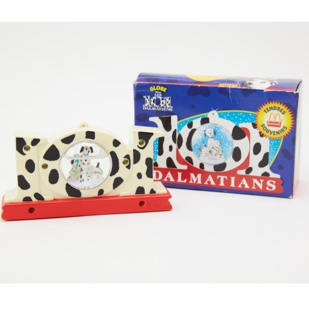 Vintage 1990's McDonald's 101 Dalmatians collectable snow globe.